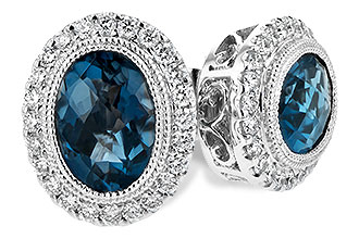 C235-29014: EARR 1.76 LONDON BLUE TOPAZ 2.01 TGW