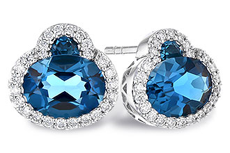 C318-98123: EARR 2.60 TW LONDON BLUE TOPAZ 2.81 TGW