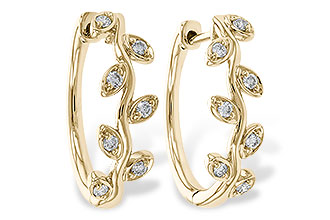 C320-75423: EARRINGS .25 TW