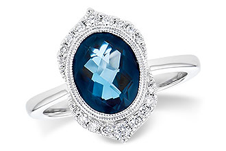 D318-99059: LDS RG 1.86 LONDON BLUE TOPAZ 2.00 TGW