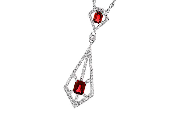 G318-95423: NECK .63 TW RUBY .93 TGW