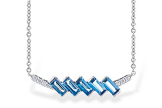 H318-99068: NECK .75 LONDON BLUE TOPAZ .80 TGW