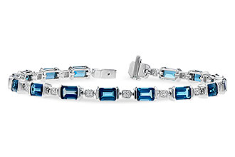 K318-93586: BRACELET 7.90 LONDON BLUE TOPAZ 8.13 TGW