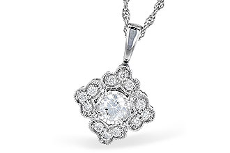 L318-95431: NECKLACE .15 BR .25 TW